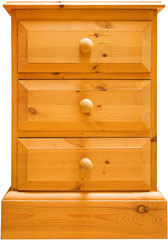 unfinished knotty pine nightstand